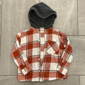 Zara Boys Plaid Overshirt, Sz 3-4 Years